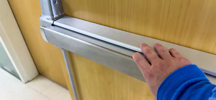 Installing a Push Bar on a Door Lorain